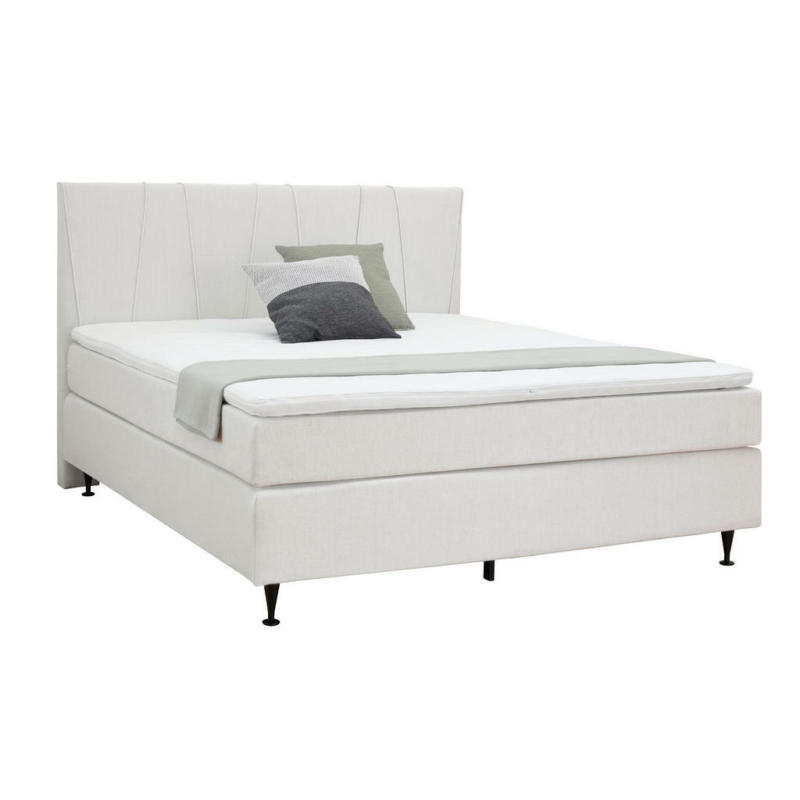 Boxspringbett 180/200 cm in Creme