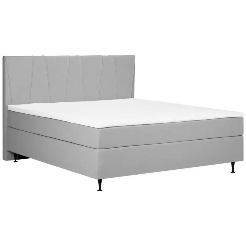 Boxspringbett 180/200 cm in Grau