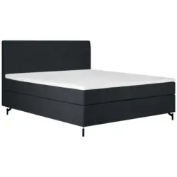 Boxspringbett 140/200 cm in Schwarz