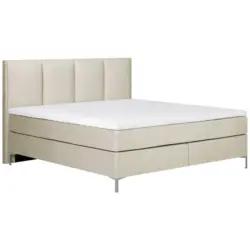 Boxspringbett 160/200 cm in Creme