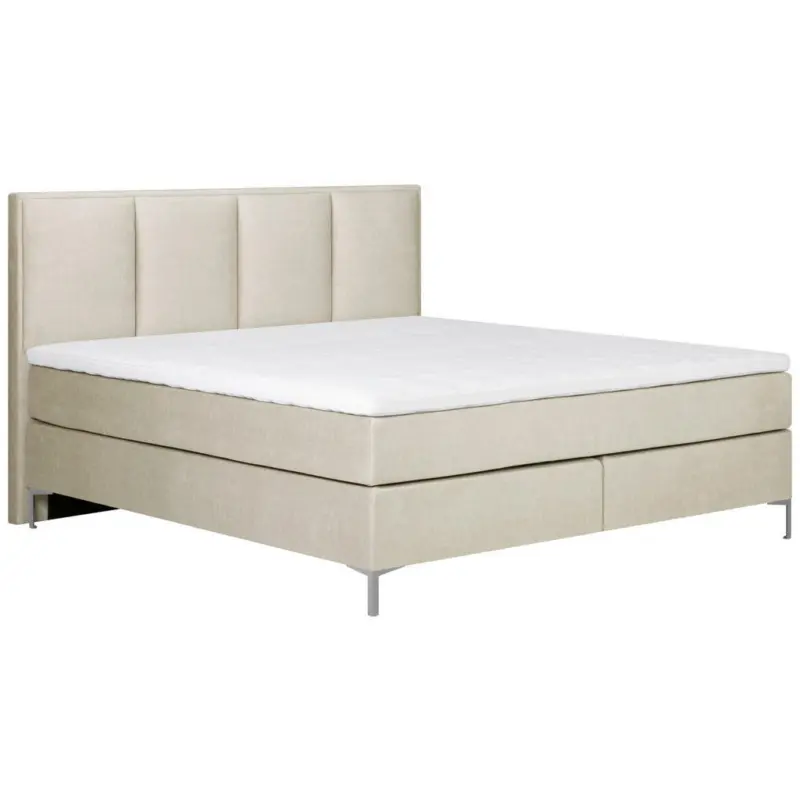 Boxspringbett 160/200 cm in Creme