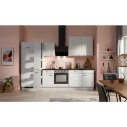 K&uuml;chenblock in Grau, Schwarz