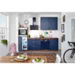 XXXLutz Wels - Ihr Möbelhaus in Wels Küchenblock 270 cm in Blau, Nussbaumfarben