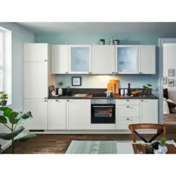 K&uuml;chenleerblock 330 cm in Kupferfarben, Magnolie