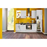 XXXLutz Lauterach - Ihr Möbelhaus bei Bregenz Küchenblock 280 cm in Hellgrau, Dunkelgrau