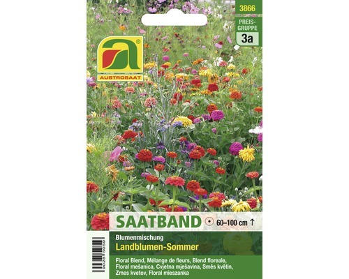 Saatband Landblumen-Sommer Austrosaat 4 lfm