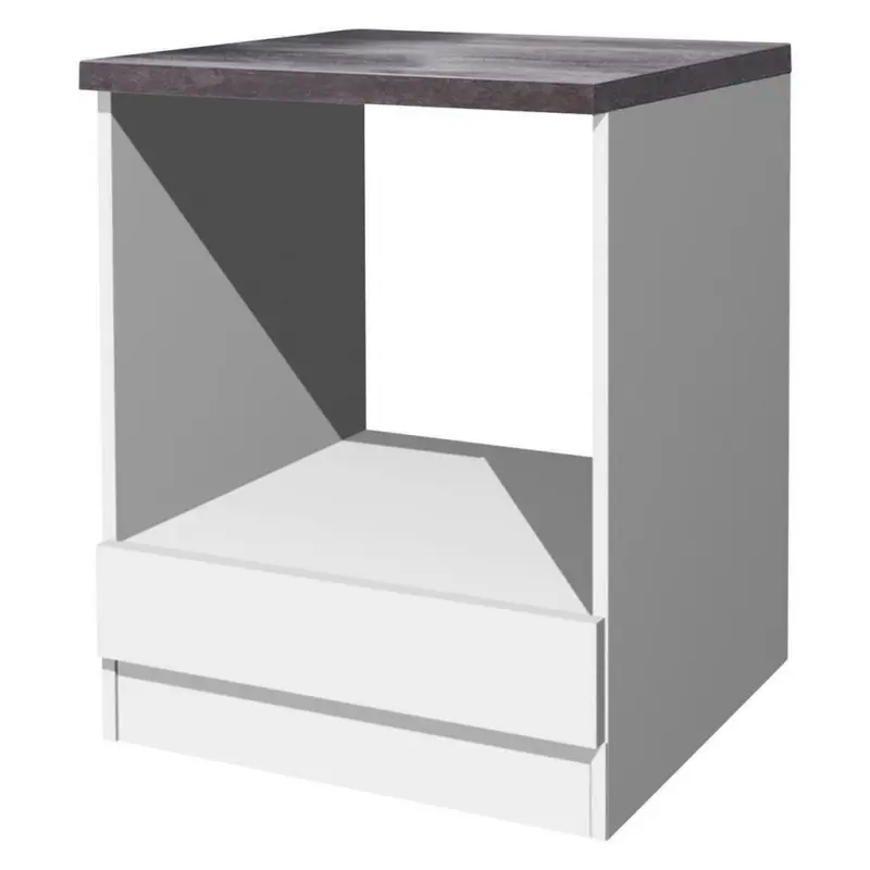 Herdumbauschrank 60/86/57 cm in Weiß