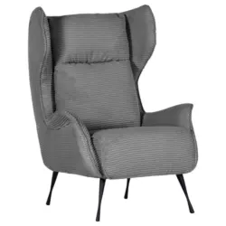 Ohrensessel in Kord Dunkelgrau