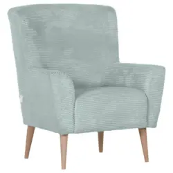 Sessel in Cord Blaugrau