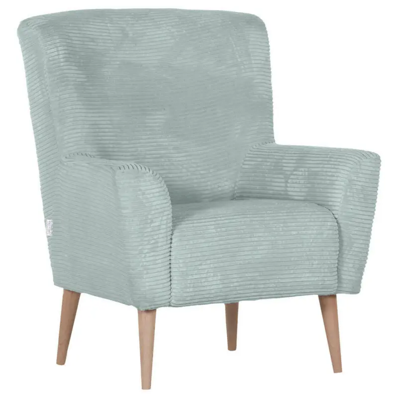 Sessel in Cord Blaugrau