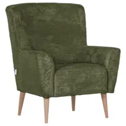 Sessel in Cord Olivgrün