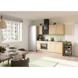 Küchenleerblock 210 cm in Eichefarben