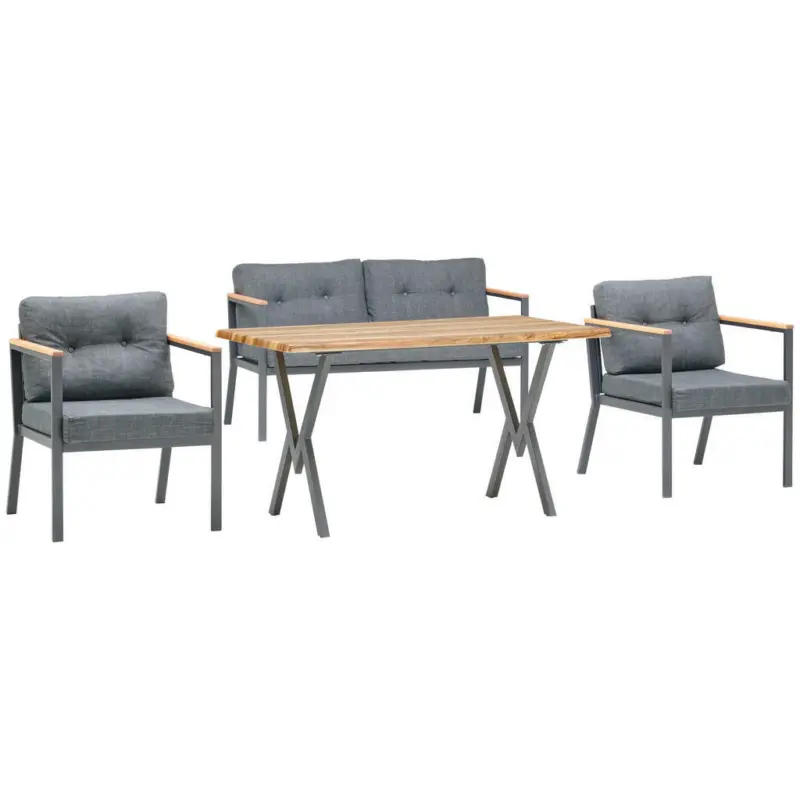 Loungegarnitur 4-teilig