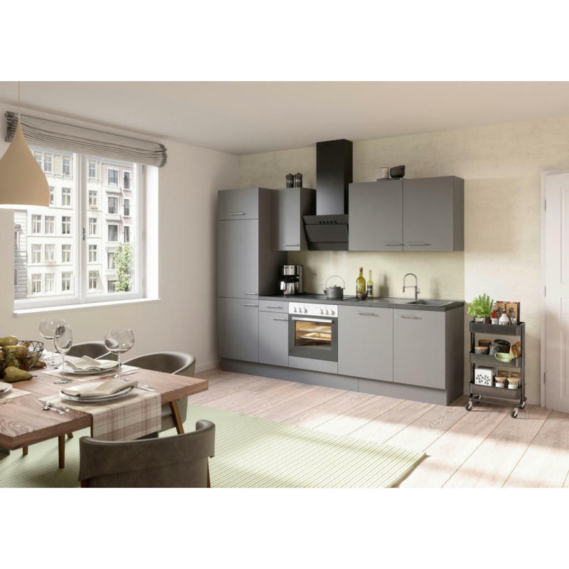 Küchenblock 270 cm in Grau