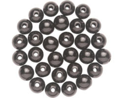 Holzperle schwarz-mix 8 mm 80 Stück