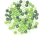 Hornbach Holzperle grün-mix 8 mm 80 Stück