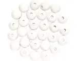 Hornbach Holzperle weiß-mix 12 mm 28 Stück