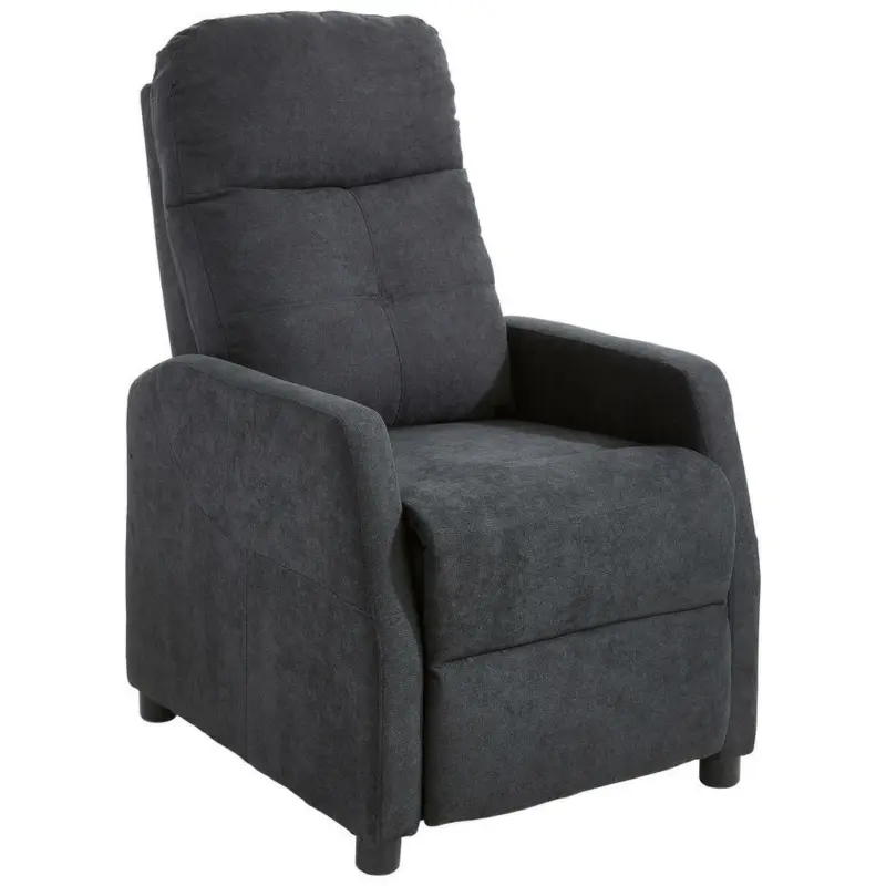 Relax-Fernsehsessel in Leinenoptik Anthrazit