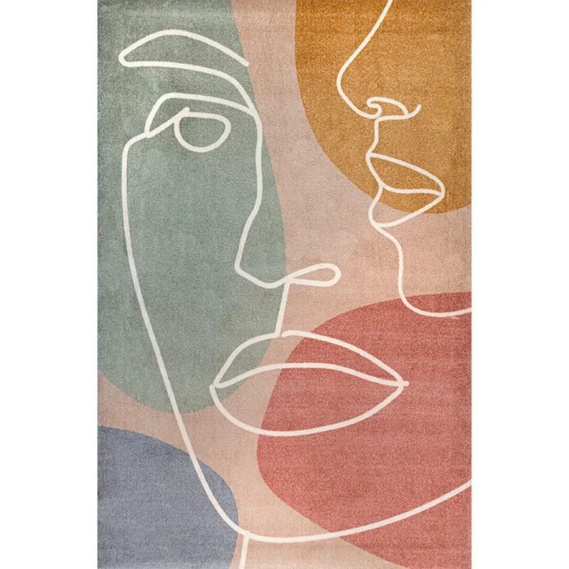 Flachwebeteppich Modern Faces