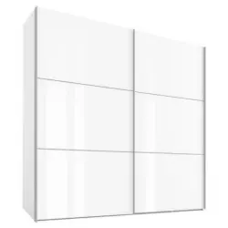 Schwebetürenschrank in Weiß