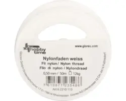 Nylonfaden weiß 0,50 mm x 50 m