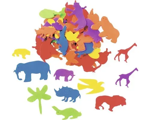 Moosgummi-Set Tiere selbstklebend ca. 50 Stück