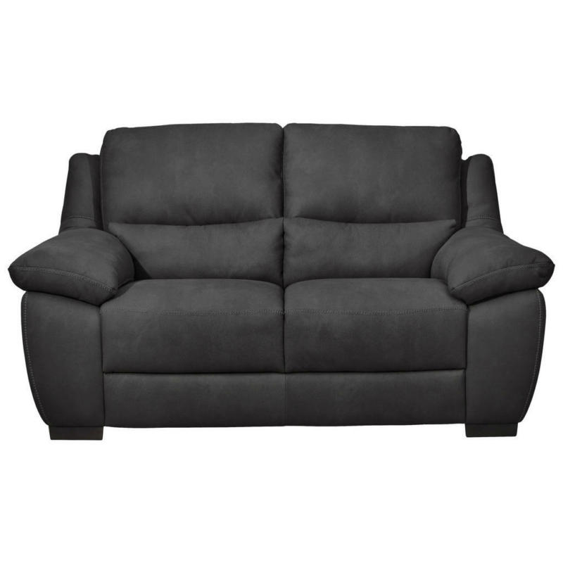 Zweisitzer-Sofa in Schwarz