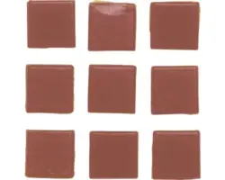 Mosaiksteine dunkelrot 10x10 mm