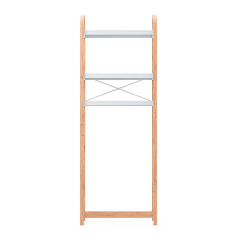 Standregal 61/168/26 cm Naturfarben, Wei&szlig;