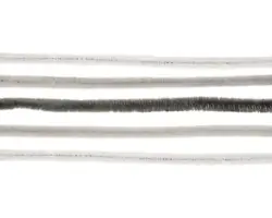 Biegeplüsch weiß-schwarz-grau 50 cm 10 Stück