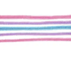 Biegeplüsch-Mix rosa/lila/hellblau 50 cm 10 Stück