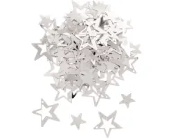 Streuteile Sterne silber 10 mm ca. 500 Stück