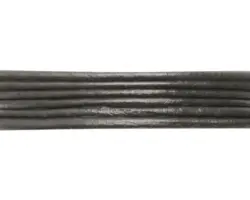 Lederriemen schwarz 2mm/1m