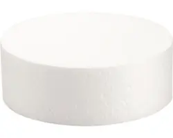 Styropor Scheibe geschrumpft 20x7 cm