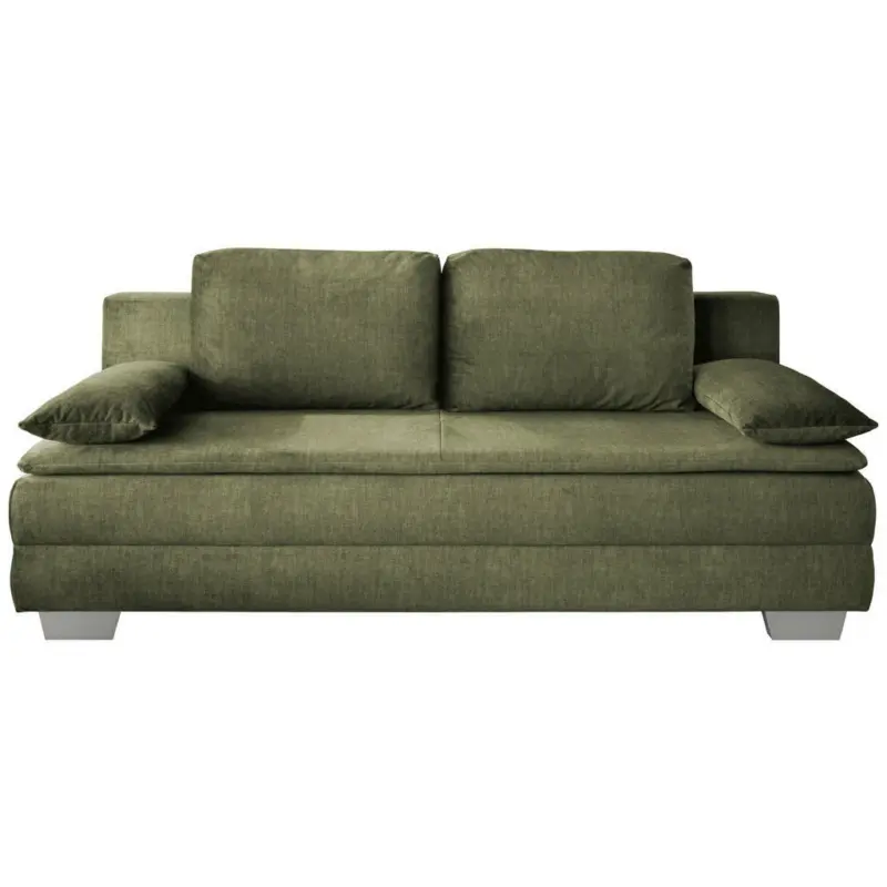 Schlafsofa in Velours Grün