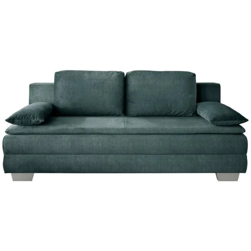 Schlafsofa in Velours Blau
