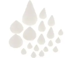 Kreativpackung Watte Kegel 40 Stück