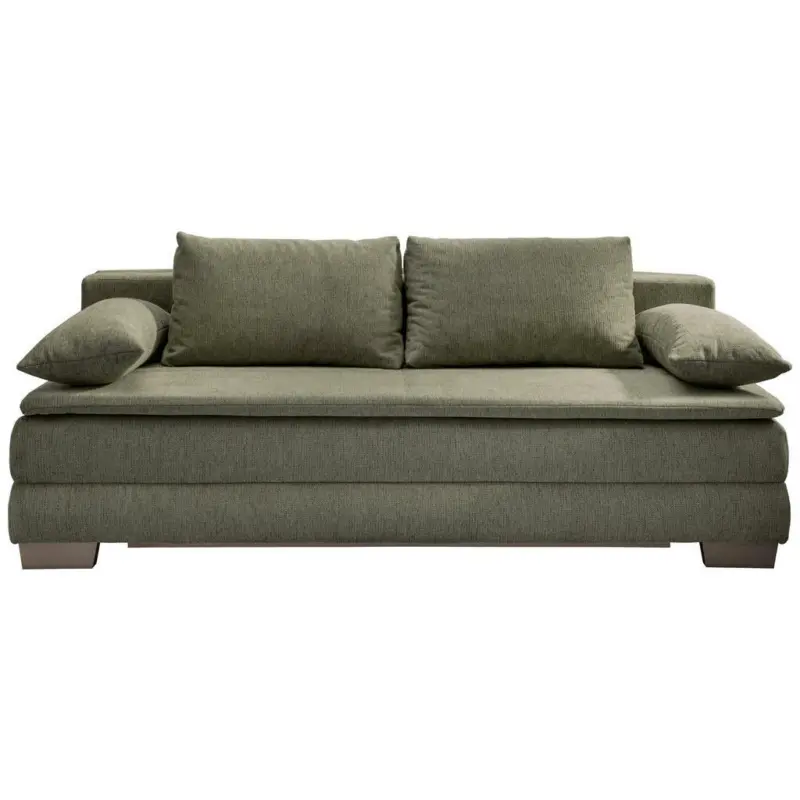 Schlafsofa in Velours Grün