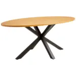 XXXLutz Esstisch in Holz, Metall, Holzwerkstoff 180/95/76 cm