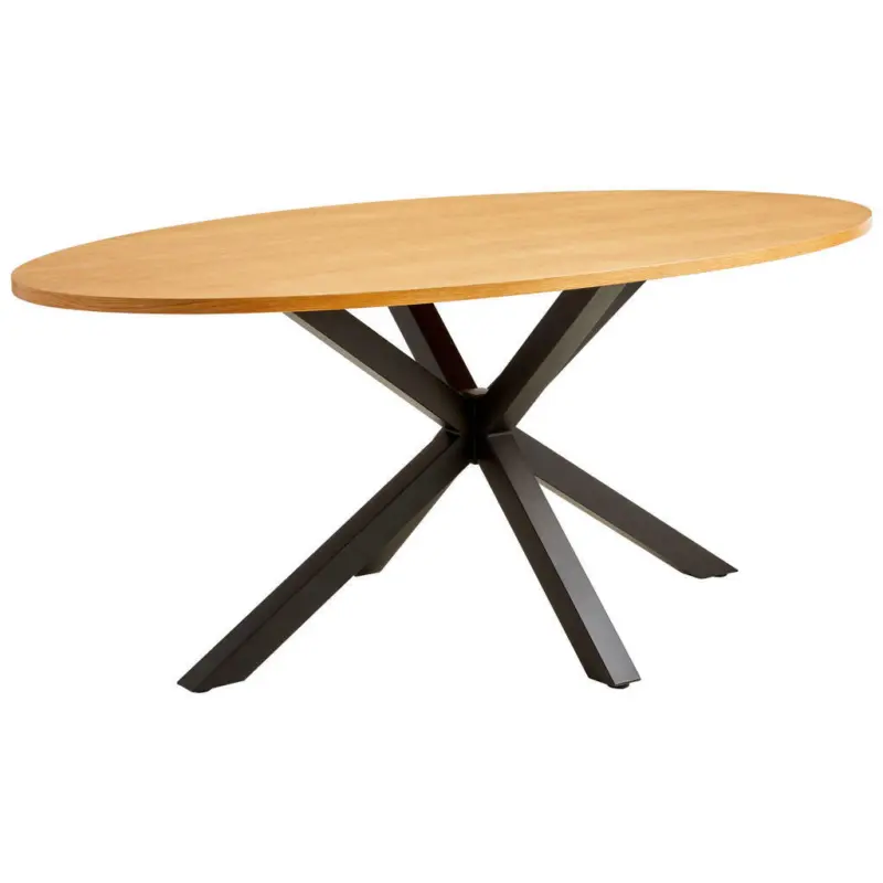 Esstisch in Holz, Metall, Holzwerkstoff 180/95/76 cm