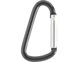 Karabinerhaken Paracord schwarz 40 mm 2 Stück