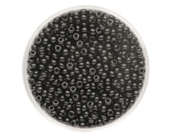 Rocailles satt schwarz 2,6 mm 17 g