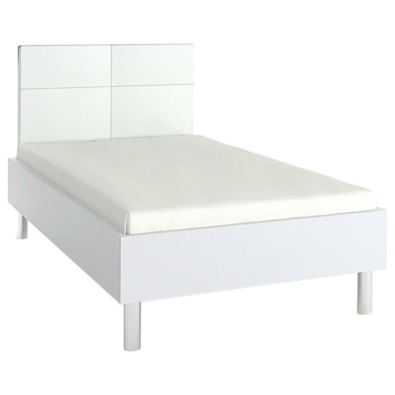 Bett 120/200 cm in Weiß