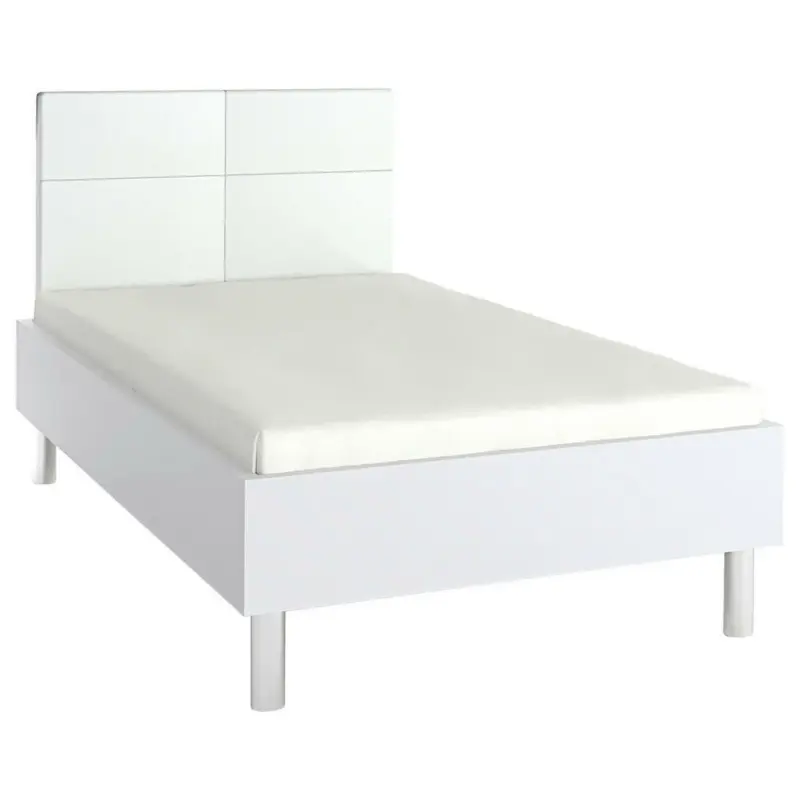 Bett 120/200 cm in Weiß