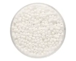 Rocailles satt weiss 2,6 mm 17 g