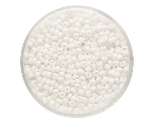 Rocailles satt weiss 2,6 mm 17 g