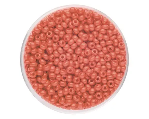 Rocailles satt corall 2,6 mm 17 g
