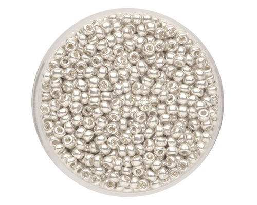 Rocailles metallic silber 2,6 mm 17 g