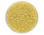 Hornbach Perle Rocailles mit Silbereinzug gelb 2,6 mm 17 g