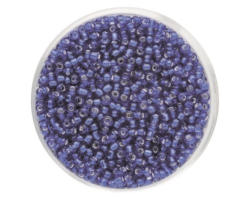 Perle Rocailles mit Silbereinzug lapis 2,6 mm 17 g